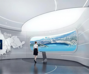 Modern Exhibition Hall-ID:390603073