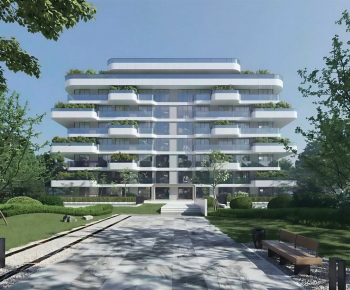 Modern Residential Building-ID:843046908