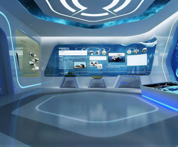 Modern Exhibition Hall-ID:395679588