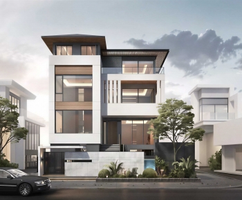 现代独栋别墅-3112614