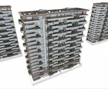 Modern Residential Building-ID:369926933