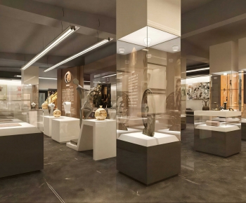 Modern Exhibition Hall-ID:624922994