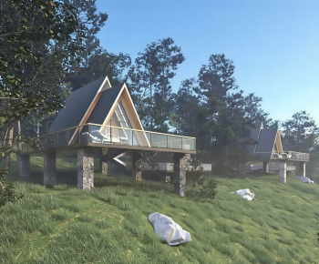 Modern Appearance Of Commercial Building-ID:136571884