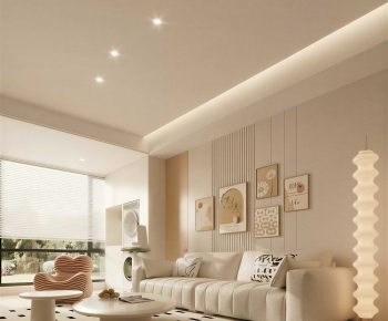 Modern A Living Room-ID:605860951