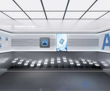 Modern Exhibition Hall-ID:550966028