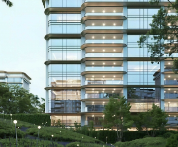 Modern Residential Building-ID:680969959