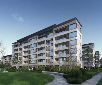 Modern Residential Building-ID:811708933