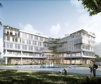 Modern Appearance Of Commercial Building-ID:434598924