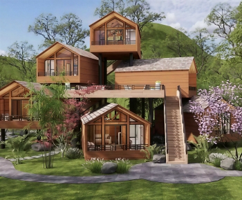 New Chinese Style Appearance Of Commercial Building-ID:392318013