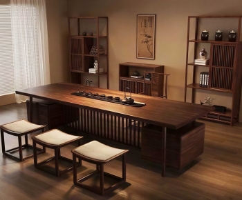 New Chinese Style Tea Tables And Chairs-ID:803945067