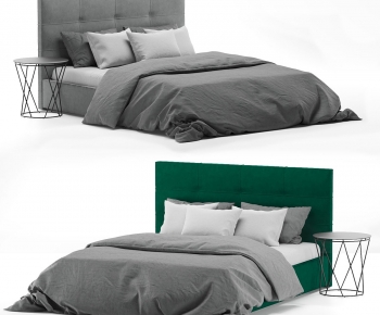 Modern Double Bed-ID:266994959