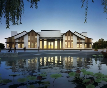 New Chinese Style Appearance Of Commercial Building-ID:999701029