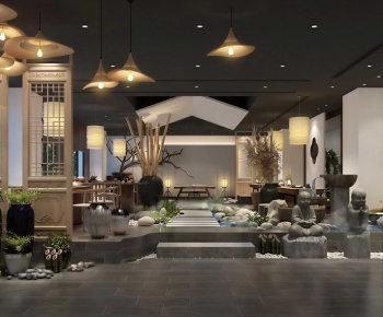 New Chinese Style Teahouse Tea House-ID:915571935