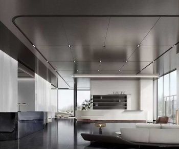 Modern Office Reception Desk-ID:759808063