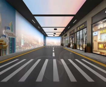 Modern Exhibition Hall-ID:541214948