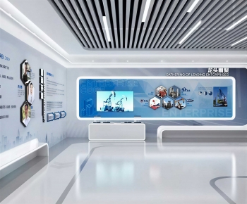 Modern Exhibition Hall-ID:653621918