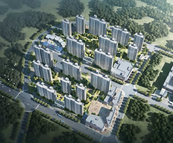 Modern Architectural Bird's-eye View Planning-ID:217669048