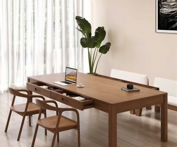 Modern Computer Desk And Chair-ID:477694031