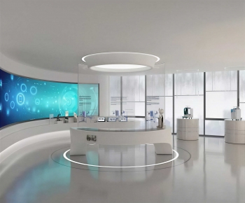 Modern Exhibition Hall-ID:611732961