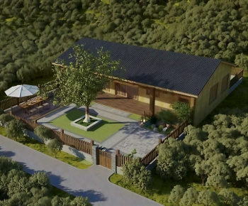 New Chinese Style Chinese Style Courtyard/landscape-ID:369303947