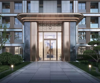 Modern Facade Element-ID:438682086