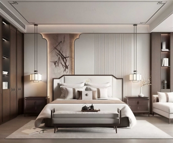 New Chinese Style Bedroom-ID:956075918
