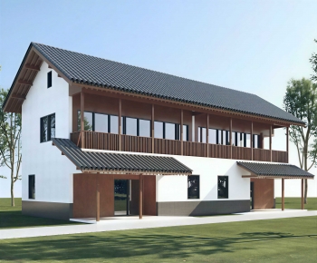 Chinese Style Appearance Of Commercial Building-ID:948513987