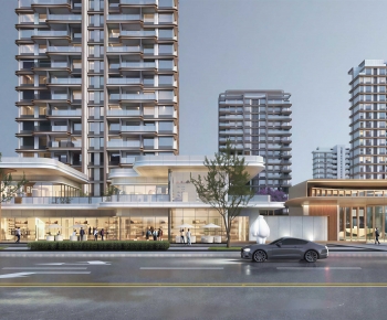 Modern Appearance Of Commercial Building-ID:103011191