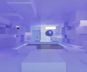 Modern Exhibition Hall-ID:123502974