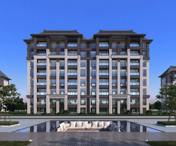 New Chinese Style Residential Building-ID:741679734