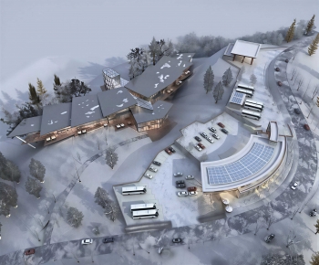 Modern Architectural Bird's-eye View Planning-ID:778415926