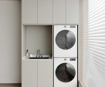 Modern Laundry Cabinet-ID:684787994