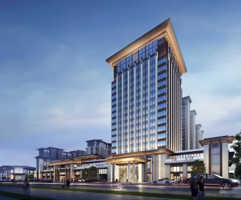 Modern Appearance Of Commercial Building-ID:437202939