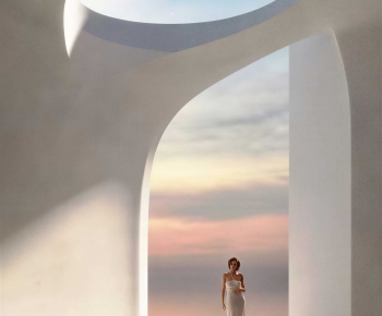 Modern Exhibition Hall-ID:105481134