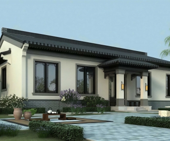 New Chinese Style Villa Appearance-ID:793016915