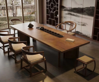 New Chinese Style Tea Tables And Chairs-ID:566724065