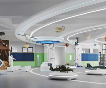 Modern Exhibition Hall-ID:584163905