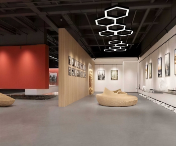 Modern Exhibition Hall-ID:884362945