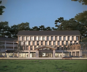 Chinese Style Building Appearance-ID:858242993