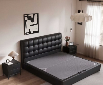 Modern Double Bed-ID:520680055
