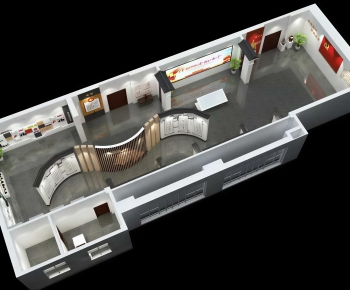 Modern Exhibition Hall-ID:198647981