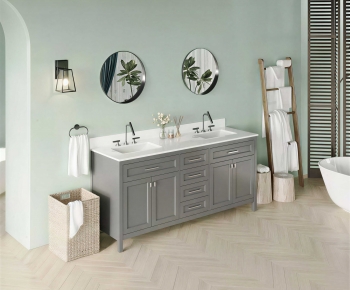 Modern Bathroom Cabinet-ID:195056926