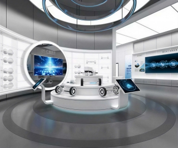 Modern Exhibition Hall-ID:458691177