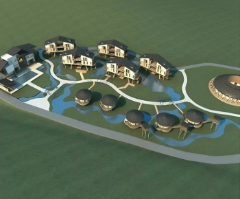 Modern Architectural Bird's-eye View Planning-ID:346729048