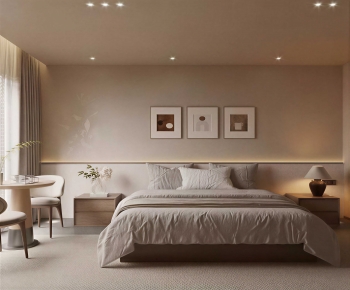 Wabi-sabi Style Guest Room-ID:890228037