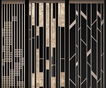 Modern Metal Screen Partition-ID:307230956