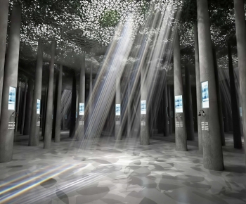 Modern Exhibition Hall-ID:625287063