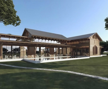 New Chinese Style Appearance Of Commercial Building-ID:214253903