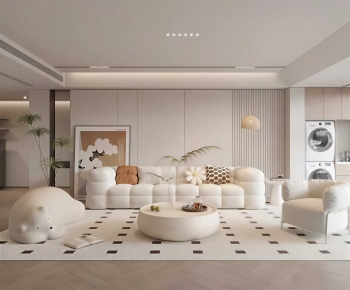 Modern A Living Room-ID:704148051