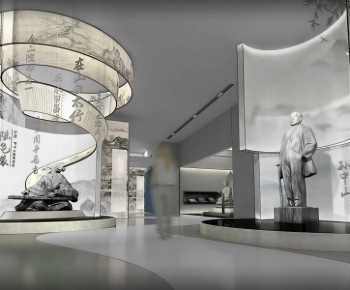 New Chinese Style Exhibition Hall-ID:994496112